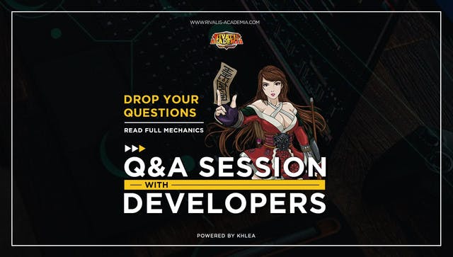 WEEKLY Q&A WITH RIVALIS ACADEMIA DEVELOPERS! 💭