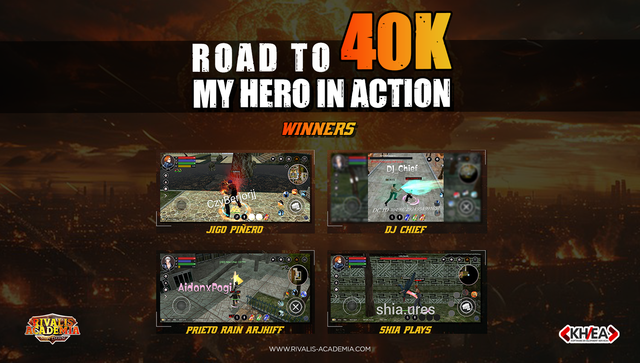 ROAD TO 40K: MEET OUR HEROIC WINNERS!