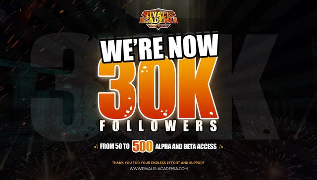 30K CELEBRATION: 500 ALPHA AND BETA ACCESS RAFFLE!