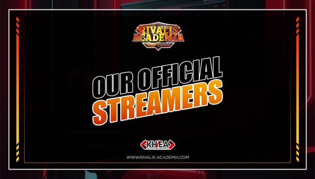 MEET OUR OFFICIAL STREAMERS! 🌟